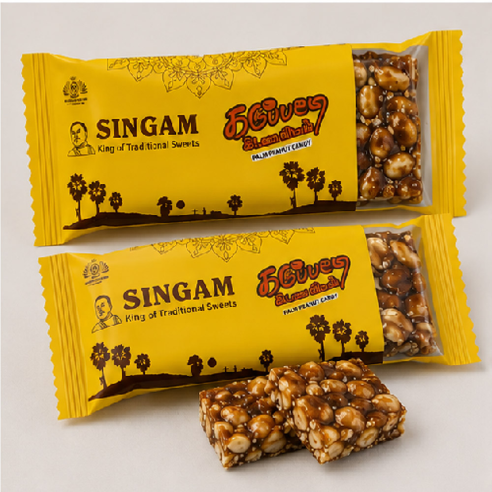 Palm Jaggery Peanut Candy – Tray Pack