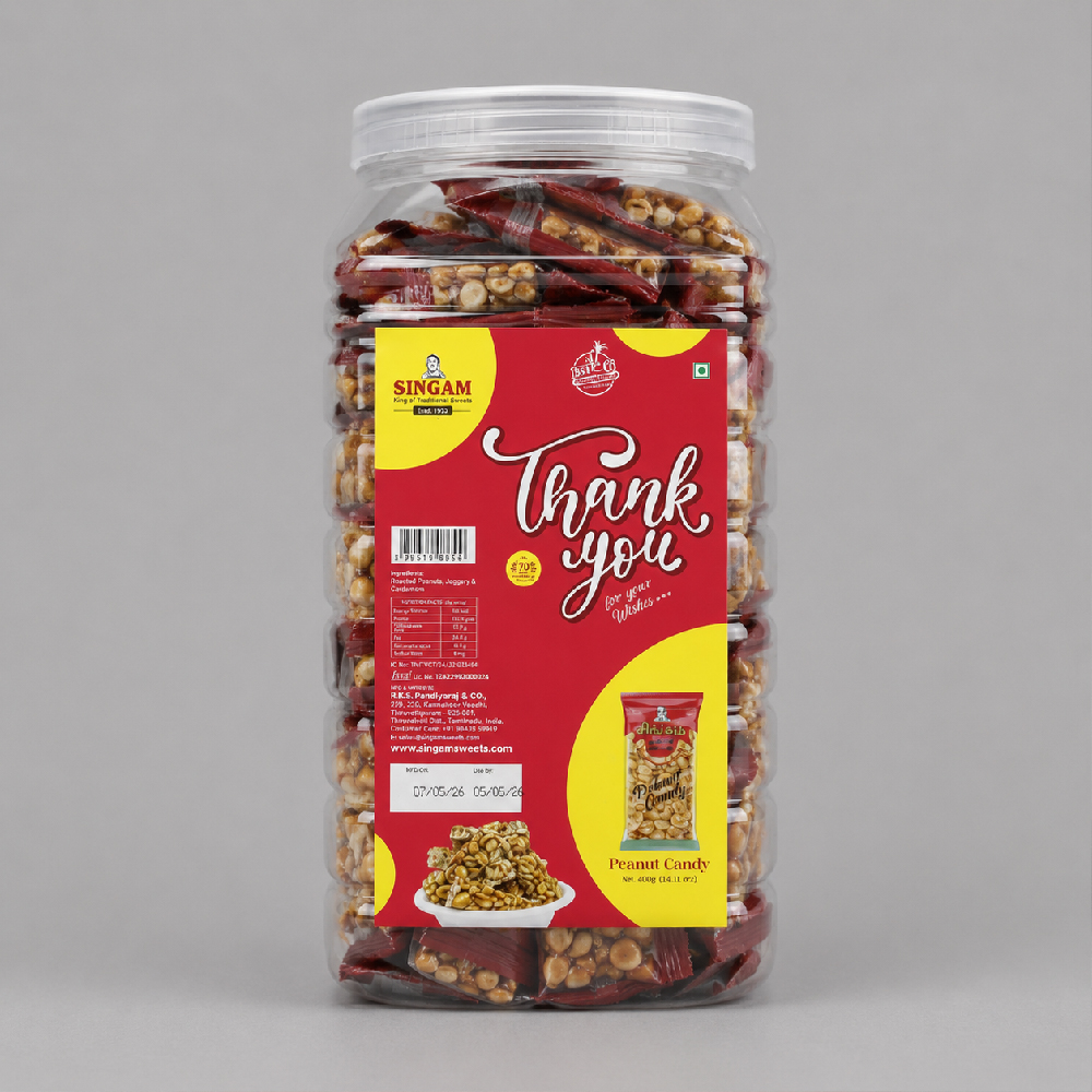 Peanut Candy – Family Jar (60 pcs)