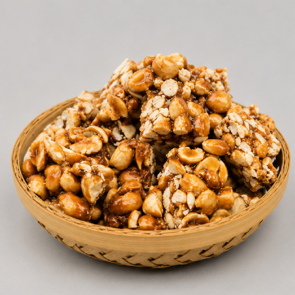 Palm Jaggery Peanut Candy - Family Jar (300g) - Image 4
